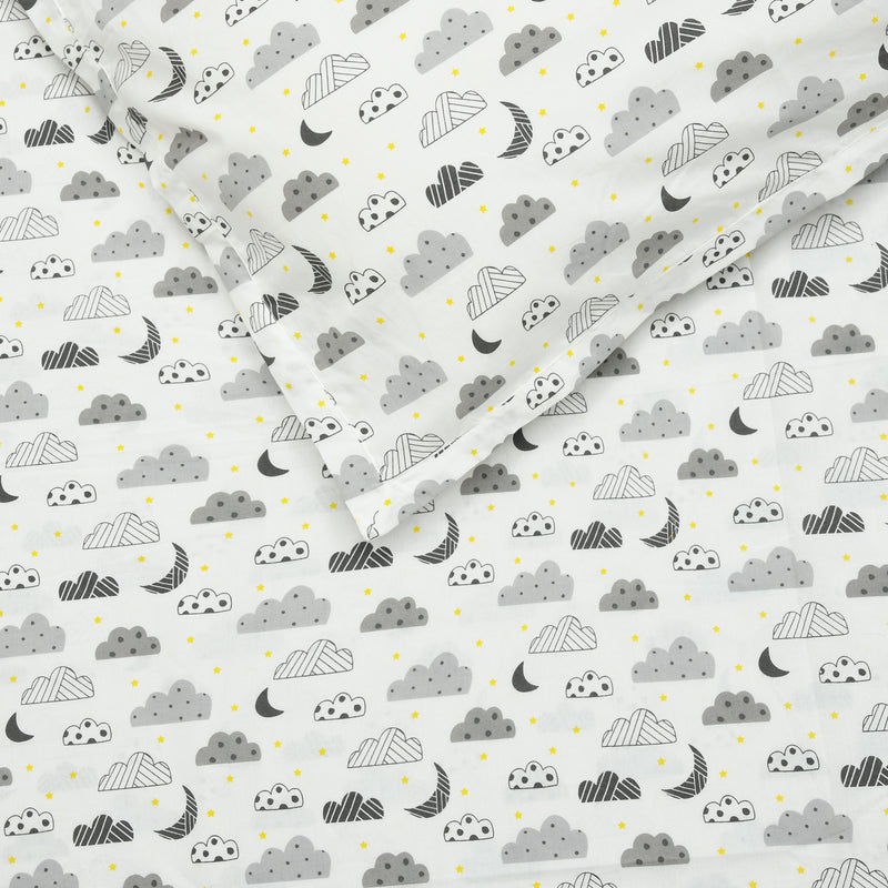 Grey Clouds Bedsheet