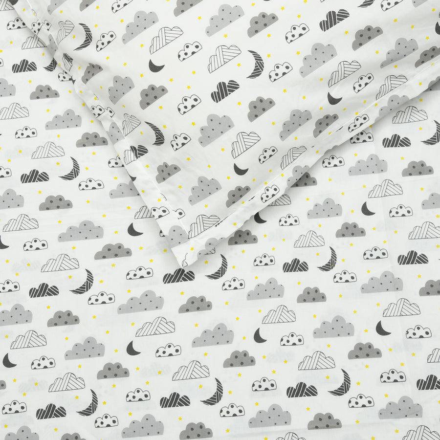Grey Clouds Bedsheet