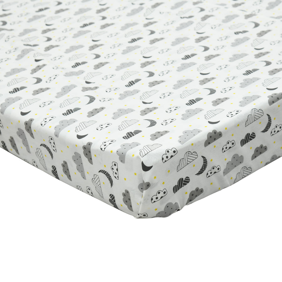 Grey Clouds Bedsheet