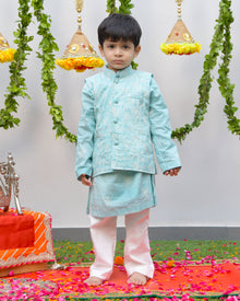  blue Thread Work Kurta Set