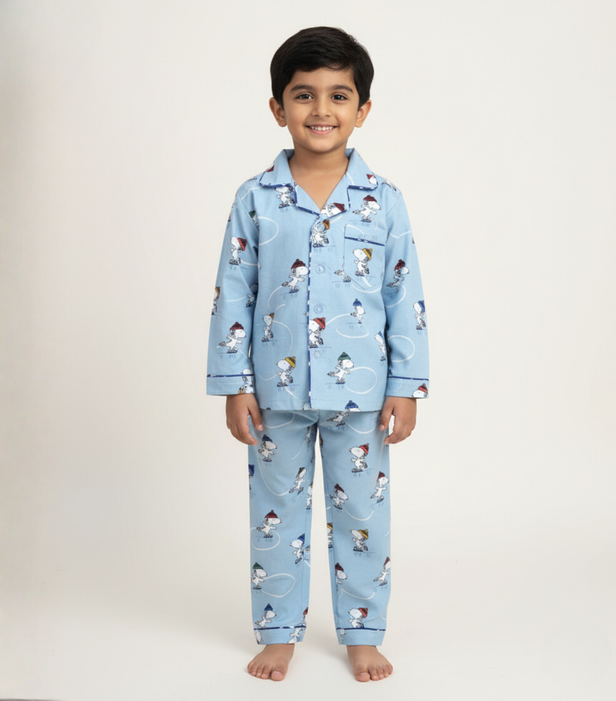 Snoopy Blue Set – Cozy Nightwear for Boys & Girls