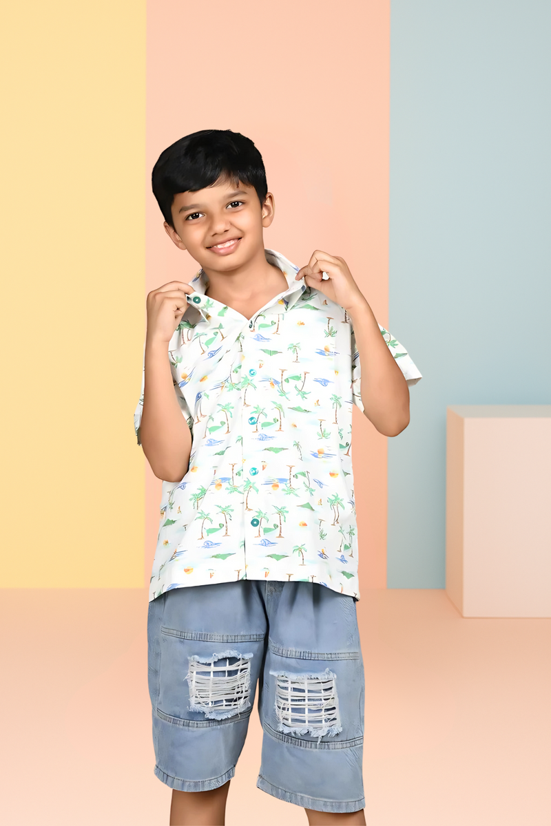 Beach Life Printed Shirt