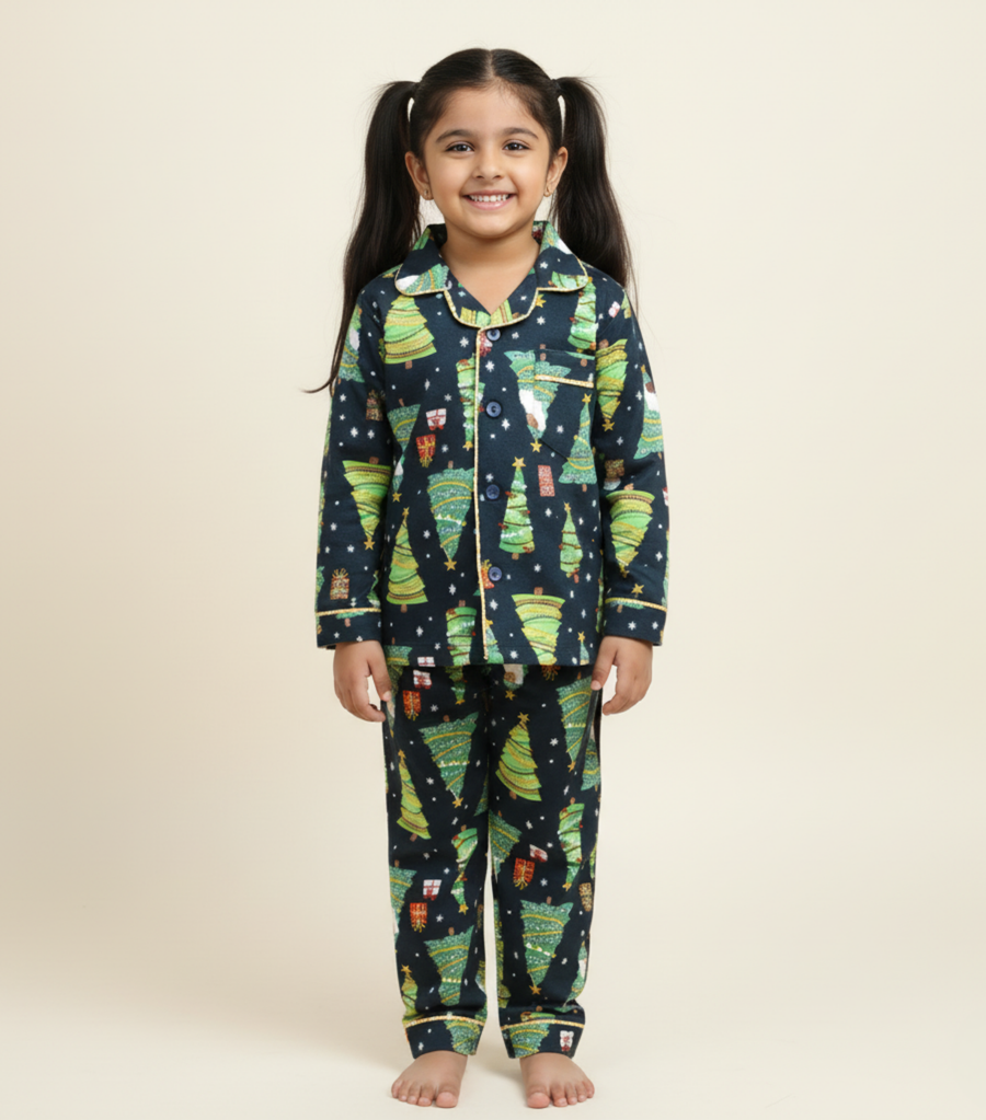 Christmas Tree Set – Cozy Christmas Nightwear for Boys & Girls