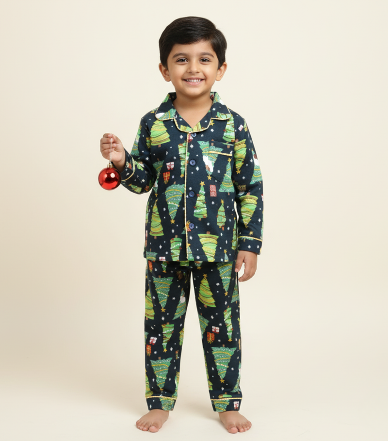 Christmas Tree Set – Cozy Christmas Nightwear for Boys & Girls