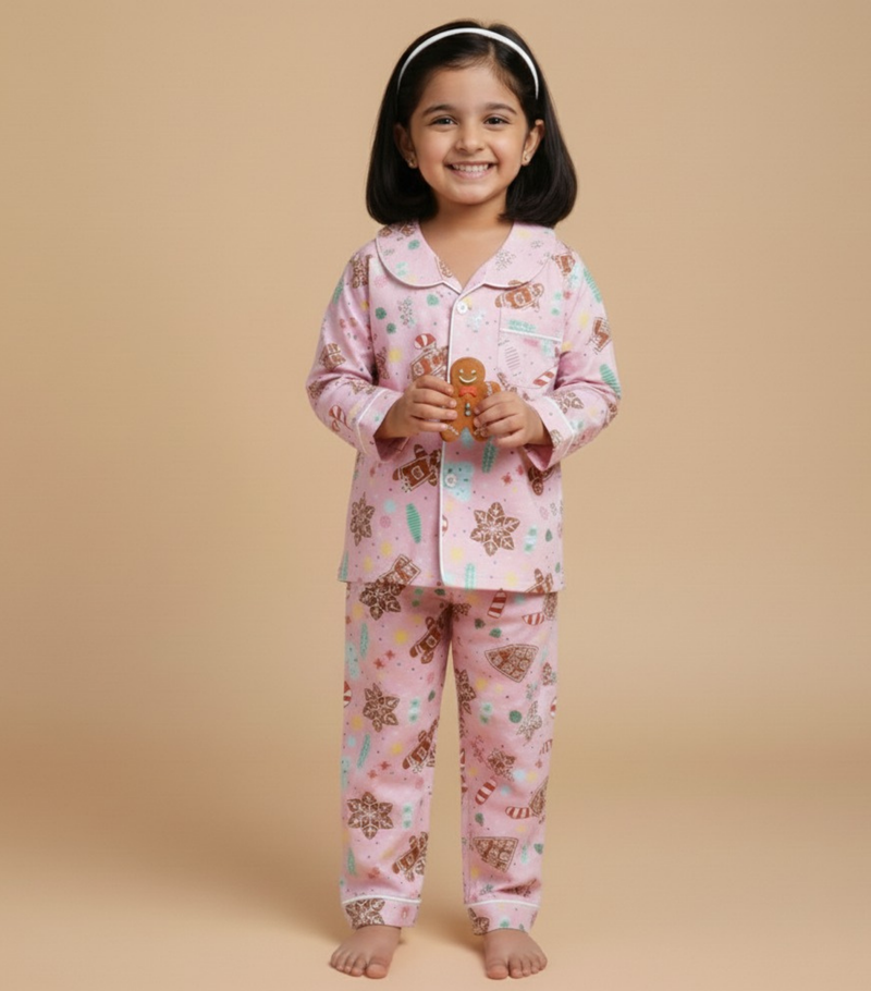 Gingerbread Hugs – Sweet & Cozy Nightwear for Girls