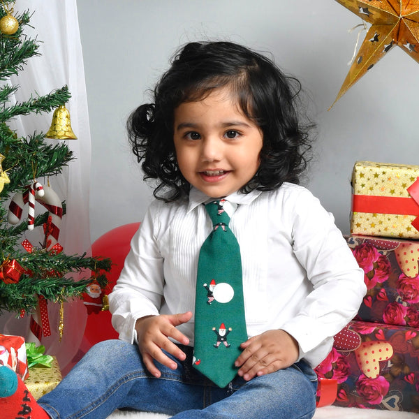 Green Santa Tie