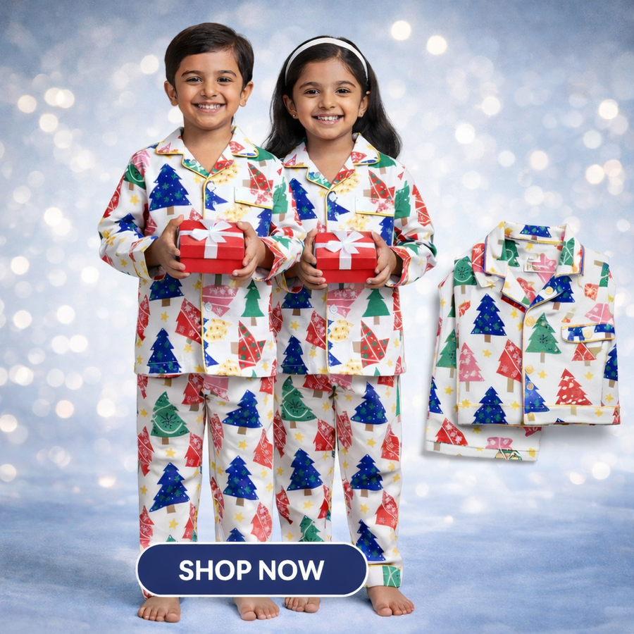 Multicolour Print Festive Forest - For Boys and Girls