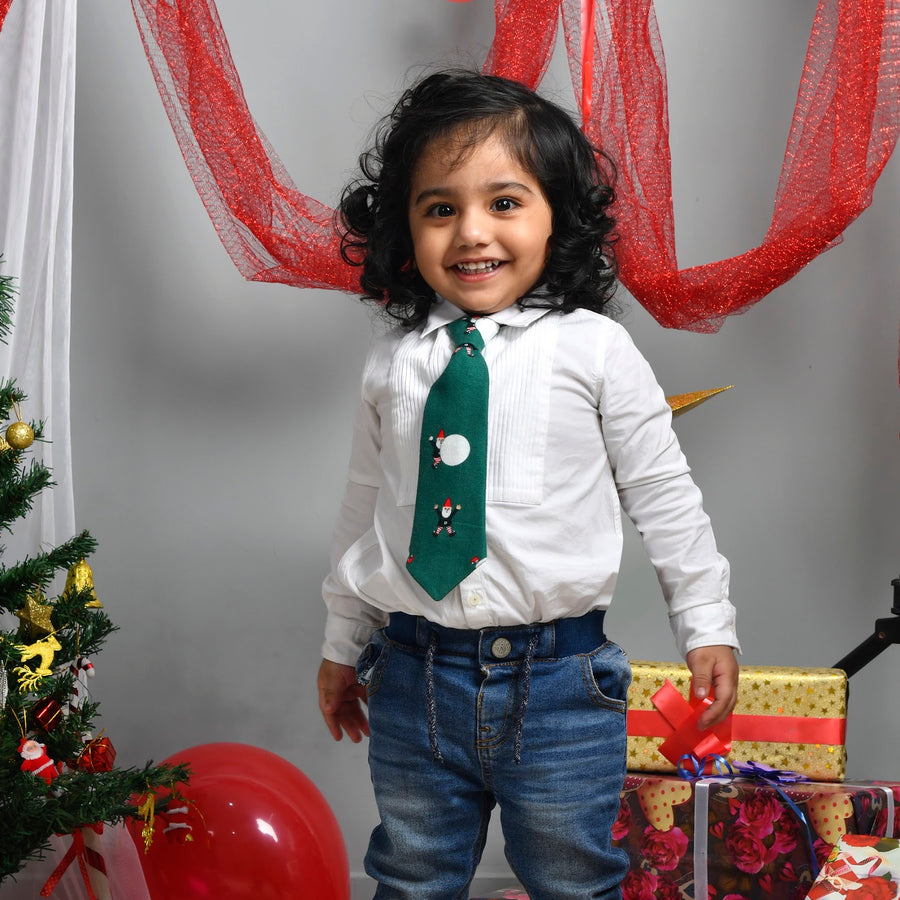 Green Santa Tie