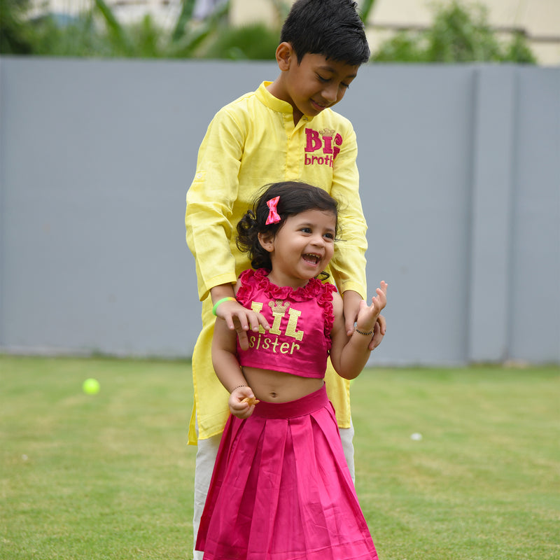 Big Bro Yellow Kurta set
