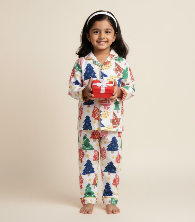 Multicolour Print Festive Forest - For Boys and Girls