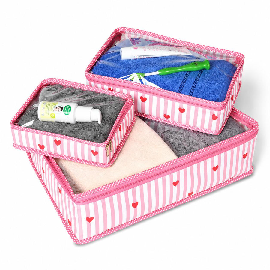 Organiser set- Pink Hearts