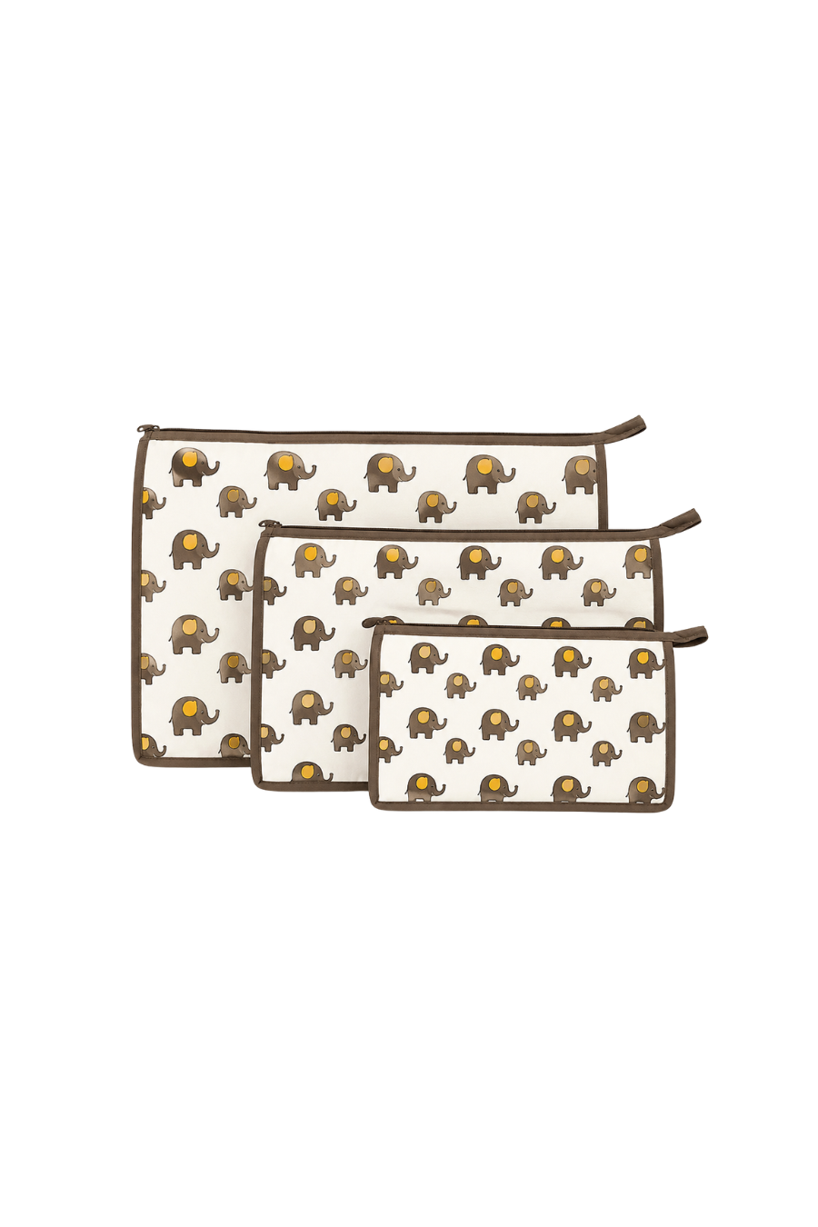 Pouch set- Elephant Print