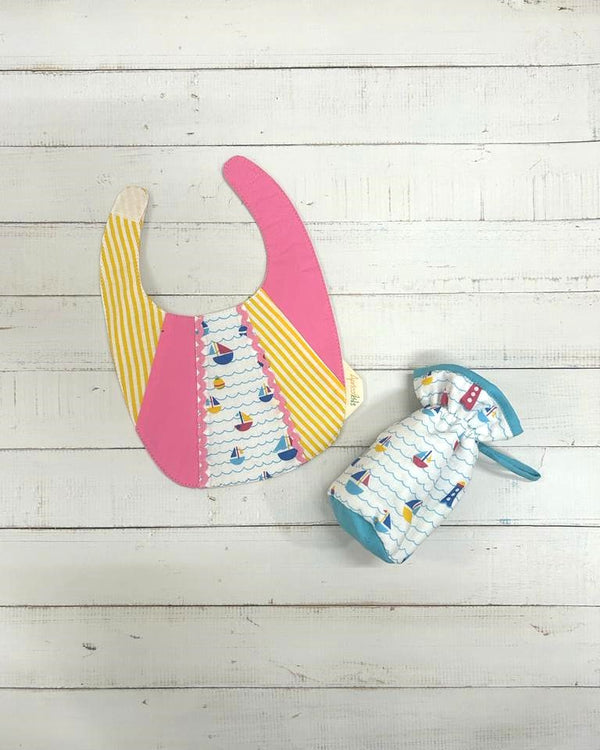 Bib and Bottle Cover- Nautical