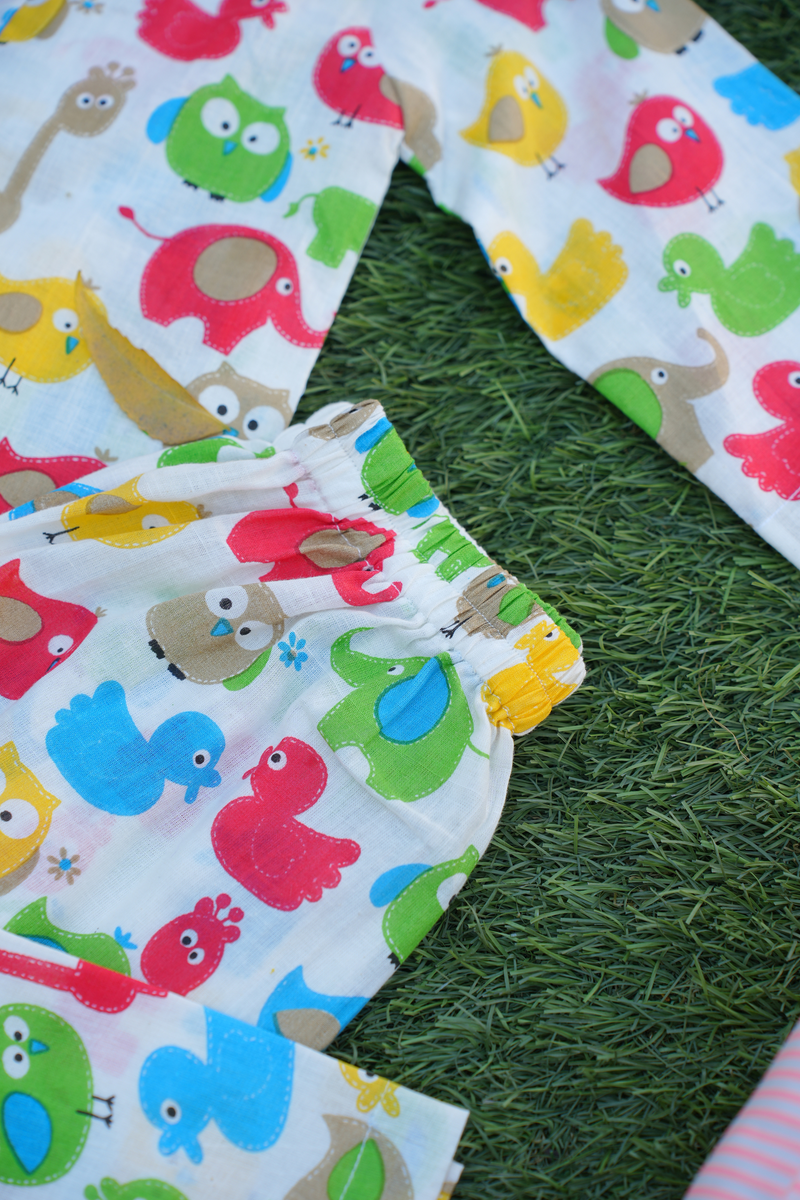 Rainbow Jungle Friends Sleepwear