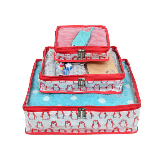 Organiser Set- Red Penguin