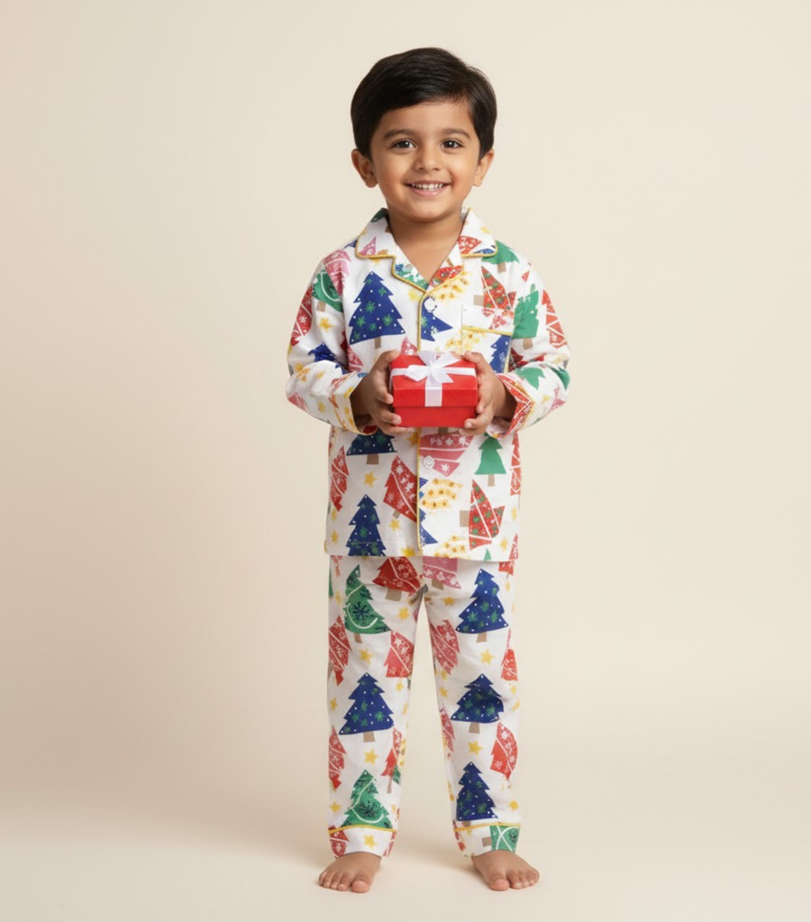 Multicolour Print Festive Forest - For Boys and Girls