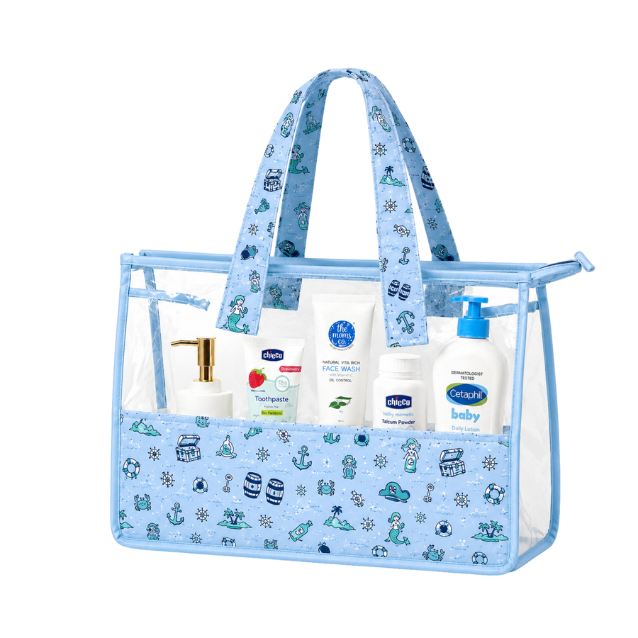 Tote bag-  Light Blue Sea Print