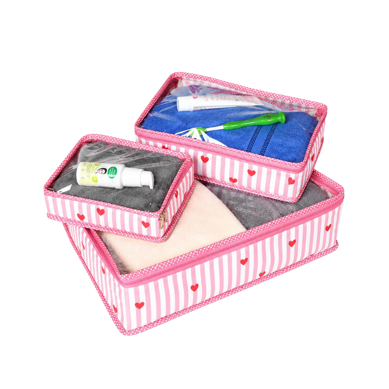 Organiser set- Pink Hearts