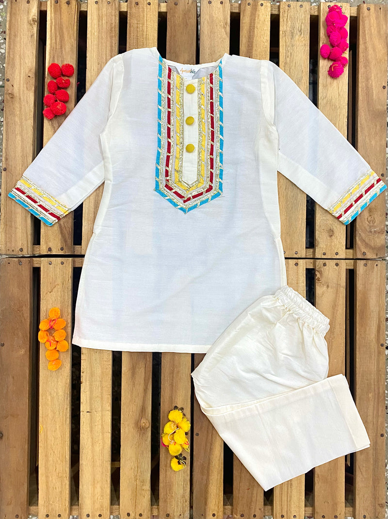 Lace kurta and pajama