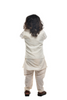 Off White Kurta With Off White Embroidered Jacket