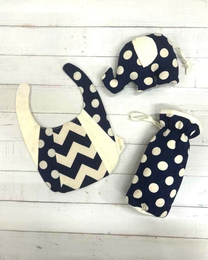 Bib and Bottle Cover- Blue