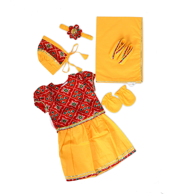 Patola Printed Girls Jaamna