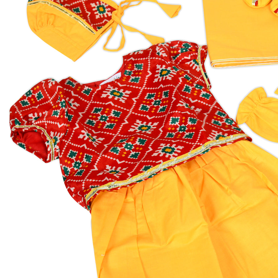Patola Printed Girls Jaamna