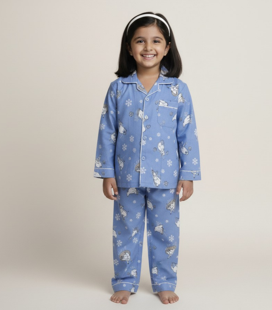 Blue Polar Dreams – Warm & Cozy Kids Nightwear | Limited Time Offer