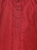 Mahroon Pintex Kurta With White Pajama