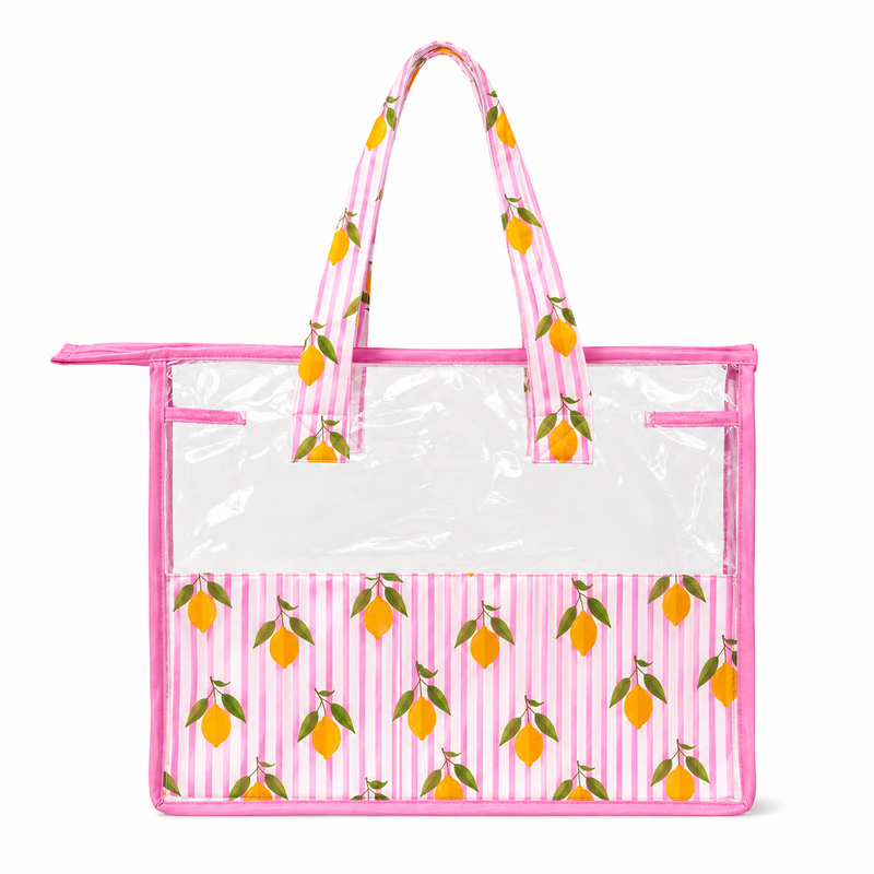 Tote bag- Pink Lemon Print