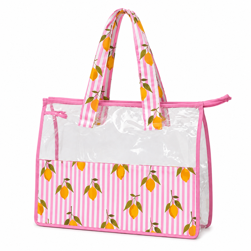 Tote bag- Pink Lemon Print
