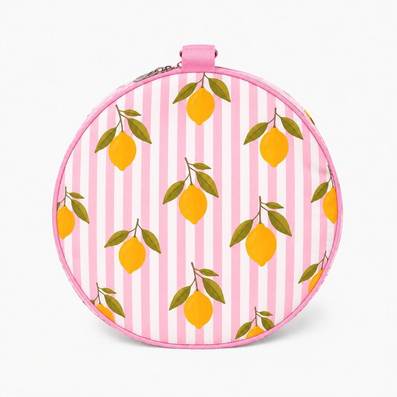 Duffle Bag-  Pink Lemon Print