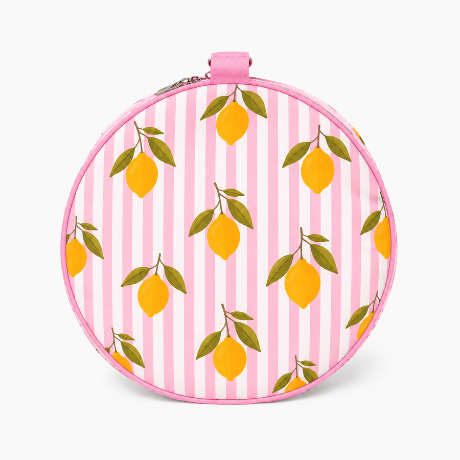 Duffle Bag-  Pink Lemon Print