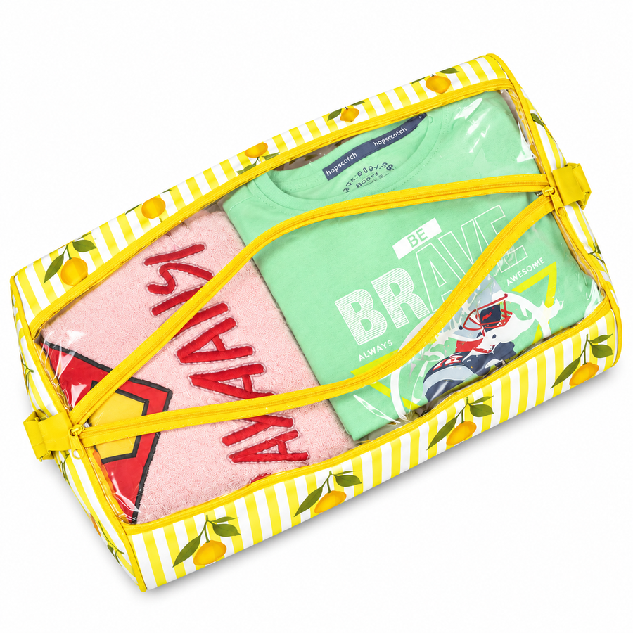 Duffle Bag-  Yellow Lemon Print