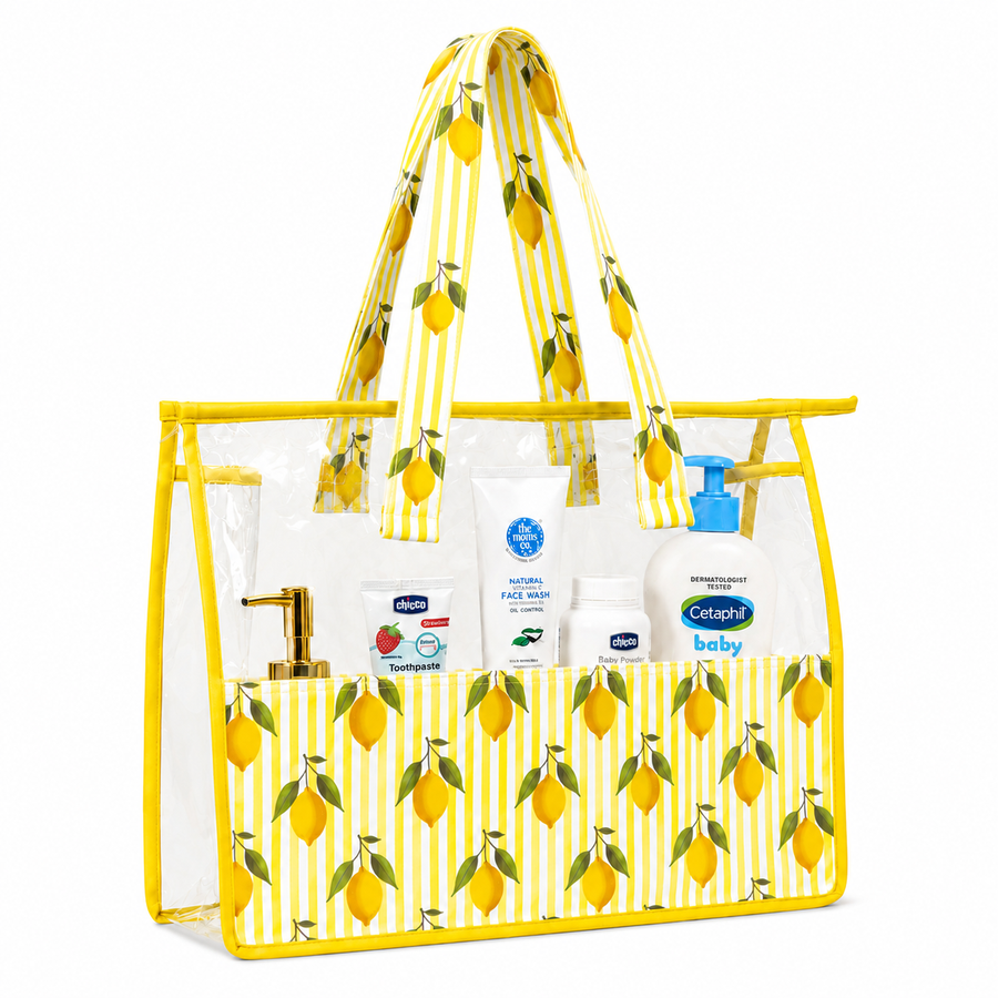Tote bag- Yellow Lemon Print