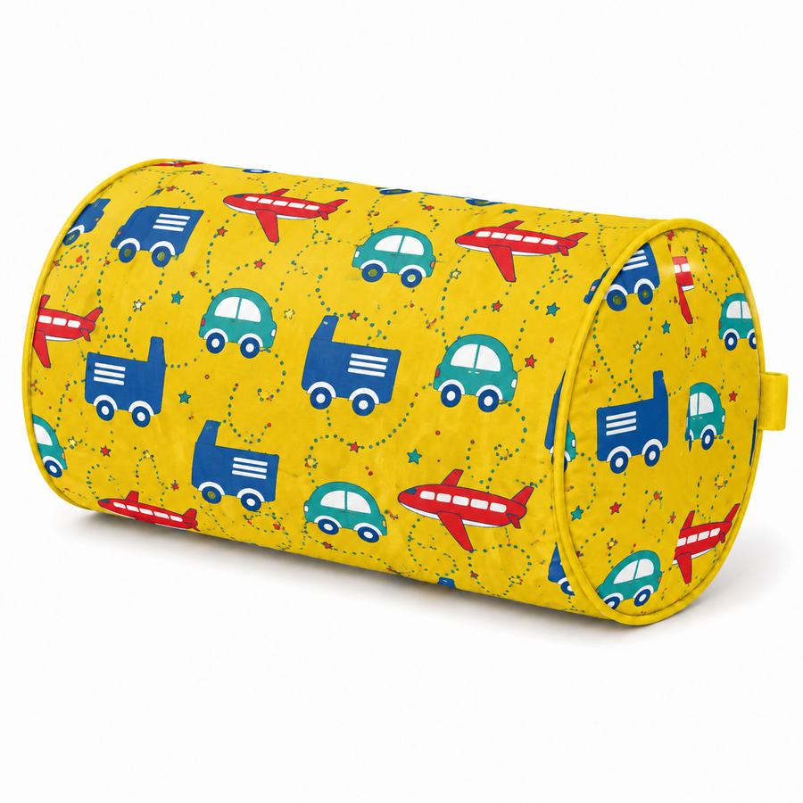Duffle Bag-  Yellow Toy Print