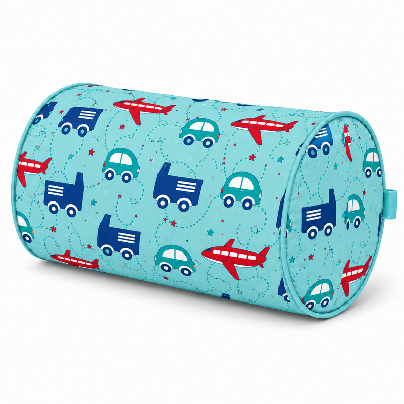Duffle Bag-  Blue Transport Print