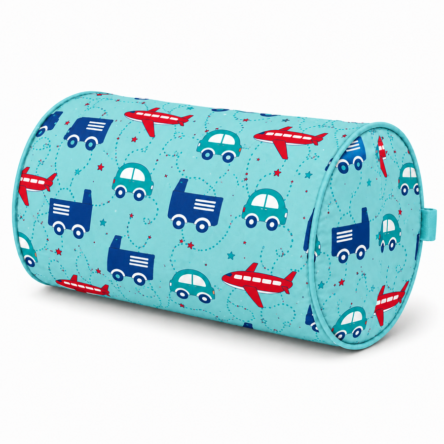 Duffle Bag-  Blue Transport Print