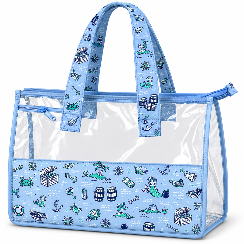 Tote bag-  Light Blue Sea Print