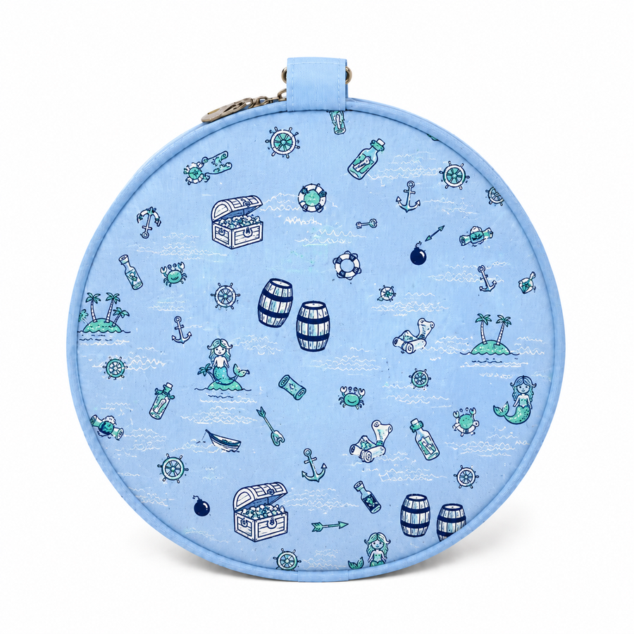 Duffle Bag- Light Blue Sea Print