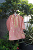 Peach Mirrorwork Kurta