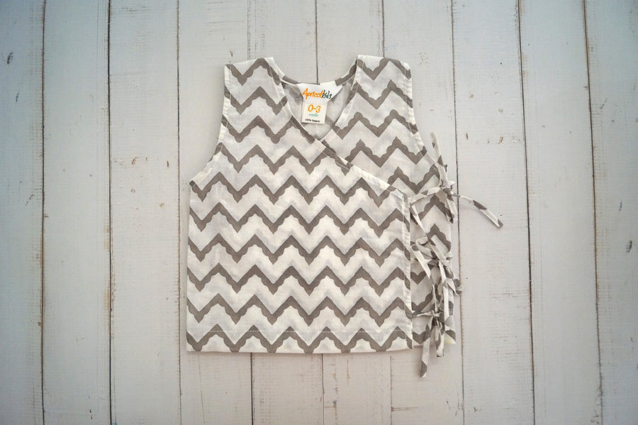 Grey Chevron Jhabla
