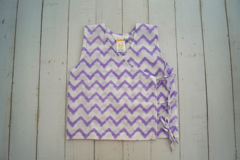 Purple Chevron Jhabla