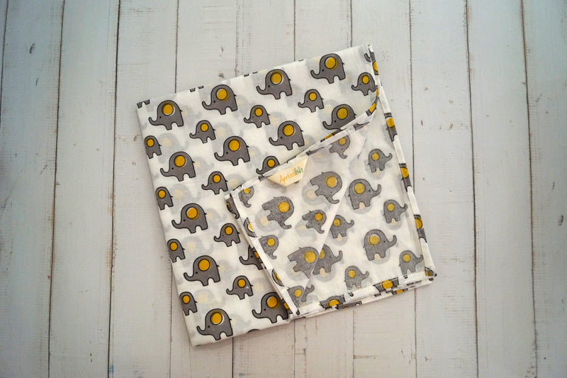 Grey Elephant Swaddle