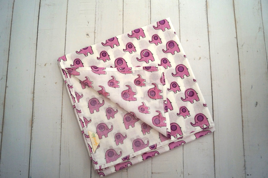 Pink Elephant Swaddle