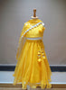 Yellow Organza Lengha