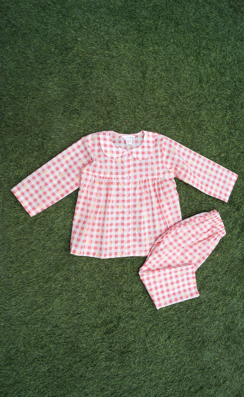 Red Checks Sleepwear (Girls)