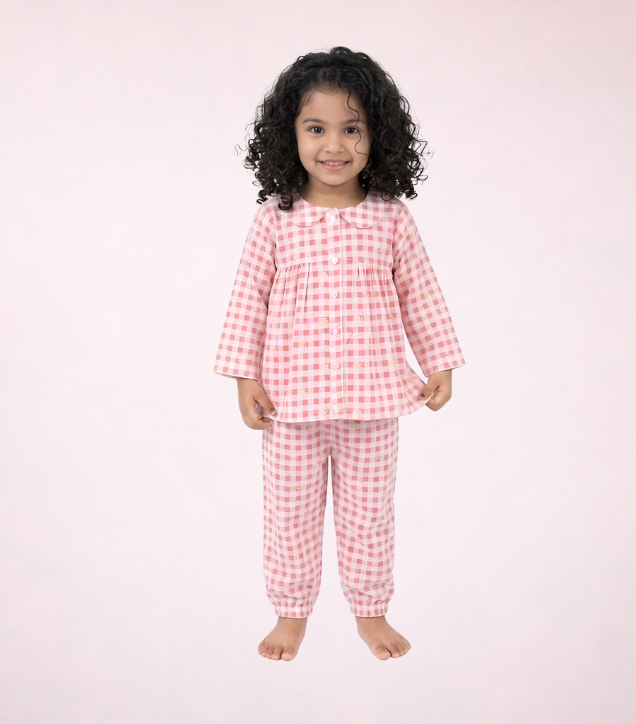 Red Checks Sleepwear (Girls)