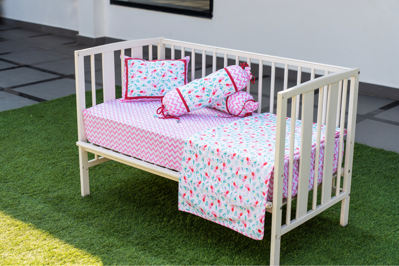 Tropical Tweets Cot Set