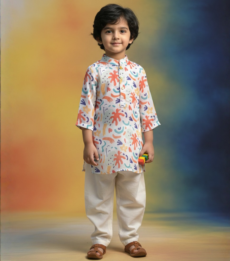 Doodle Kurta Set